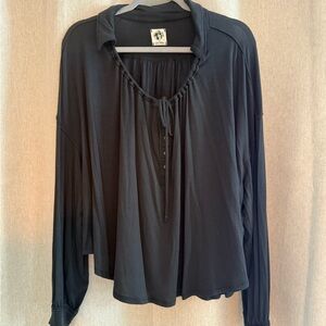 Women's FP Black Long Sleeve Top